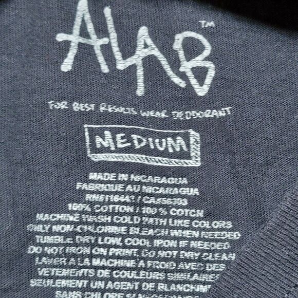 Alab SS Black Unisex Tee "Expand Your Mind" - Size Medium - Picture 6 of 6